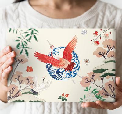 Vintage canvas schilderij Chinoiserie