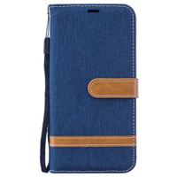 Canvas Diary Series Samsung Galaxy M10 Wallet Case (Geopende verpakking - Uitstekend) - Donkerblauw - thumbnail