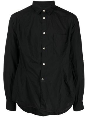 Comme des Garçons Homme Plus chemise à effet froissé - Noir