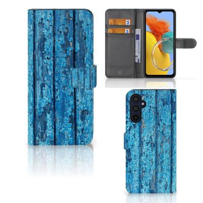 Samsung Galaxy M14 | Book Style Case | Wood Blue