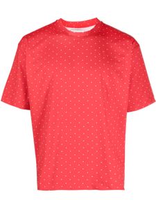 Chloe Nardin t-shirt en coton à imprimé étoiles - Rouge