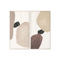 Schilderij Home ESPRIT Bruin Beige Modern Stads 70 X 5 X 140 CM (2 Stuks)