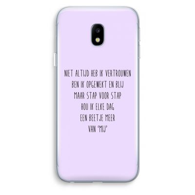 Zelfvertrouwen: Samsung Galaxy J3 (2017) Transparant Hoesje