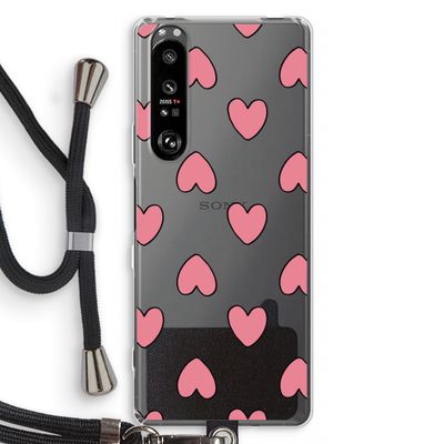 Ondersteboven verliefd: Sony Xperia 1 III Transparant Hoesje met koord