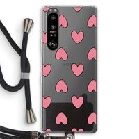 Ondersteboven verliefd: Sony Xperia 1 III Transparant Hoesje met koord