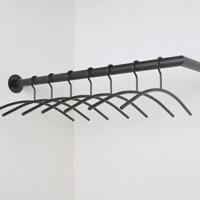 Staaltje trapleuning vierkant 40x40 zwart