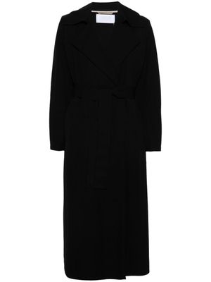 Harris Wharf London trench ceinturé à revers crantés - Noir