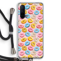Pink donuts: OnePlus Nord CE 5G Transparant Hoesje met koord