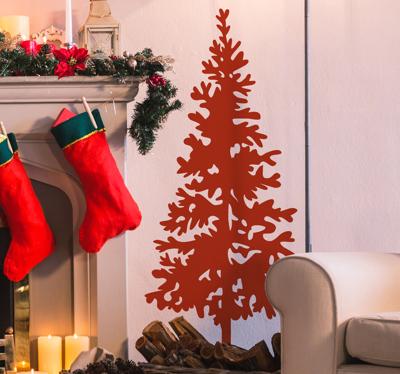Kerst denneboom sticker