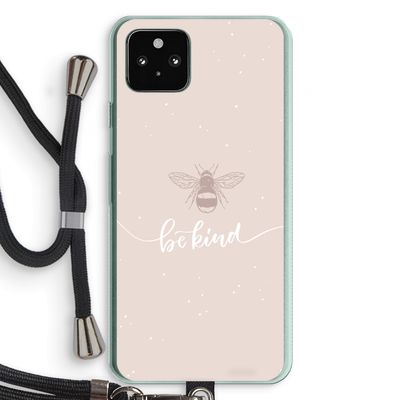 Be(e) kind: Pixel 5a 5G Transparant Hoesje met koord