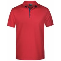 Polo shirt Golf Pro premium rood/navy voor heren