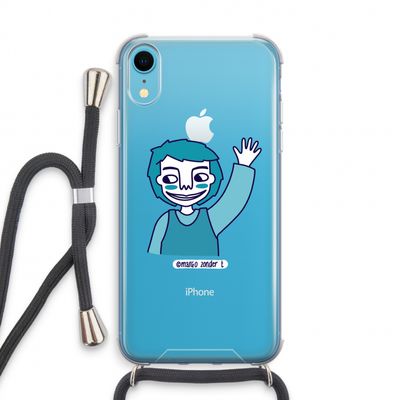 Zwaai: iPhone XR Transparant Hoesje met koord