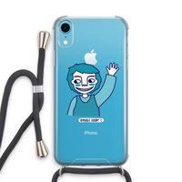 Zwaai: iPhone XR Transparant Hoesje met koord