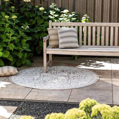 Buitenkleed Brunello Creme Patroon Ø 160 Cm Dekbed Discounter - Dekbed-Discounter.nl