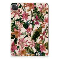 iPad Pro 11 (2024) Siliconen Hoesje Flowers