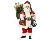 Kerstpop Kerstman Kunststof 38cm