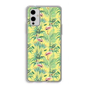 Flamingo party: OnePlus 9 Transparant Hoesje