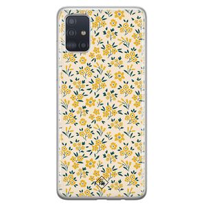 Samsung Galaxy A71 siliconen hoesje - Yellow garden