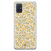 Samsung Galaxy A71 siliconen hoesje - Yellow garden