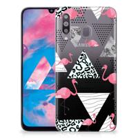 Samsung Galaxy M30 | TPU Hoesje | Flamingo Triangle