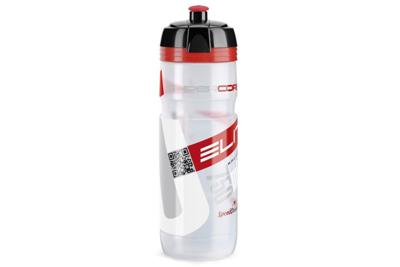 Elite Supercorsa 750ml Fiets Bidon - Doorzichtig/Rood