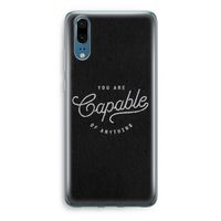 Capable: Huawei P20 Transparant Hoesje