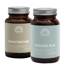 Mattisson HealthStyle MenstruCare Vitex Agnus Castus Capsules en Borage Olie Combi Set