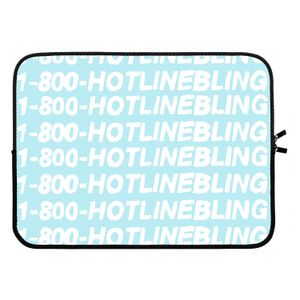 Hotline bling blue: Laptop sleeve 15 inch