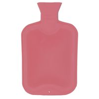 Warmwaterkruik 2 liter van rubber roze - thumbnail