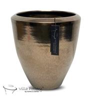 Pot Earthquake 23x24cm goud