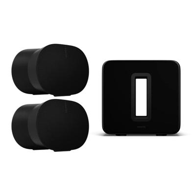 SONOS Sonos Ultieme home cinema-aanvulset Sub 4 + 2x Era 300 - Zwart
