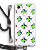 8-bit N°10: Pixel 3 Transparant Hoesje met koord