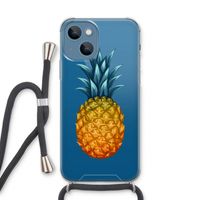 Grote ananas: iPhone 13 Transparant Hoesje met koord