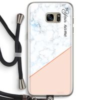 Marmer in stijl: Samsung Galaxy S7 Edge Transparant Hoesje met koord Marmer in stijl: Samsung Galaxy S7 Edge Transparant Hoesje met koord