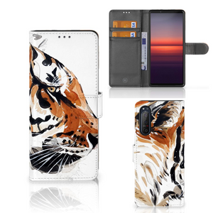 Hoesje Sony Xperia 5II Watercolor Tiger