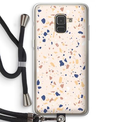 Terrazzo N°23: Samsung Galaxy A8 (2018) Transparant Hoesje met koord