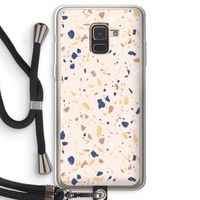 Terrazzo N°23: Samsung Galaxy A8 (2018) Transparant Hoesje met koord