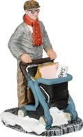 Old man with walker l4,5xb3,5xh7cm - Luville