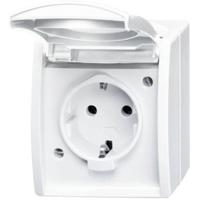ABB 2CKA002083A0831 Geaard stopcontact IP44 Wit, Zuiver wit (RAL 9010)