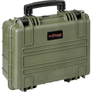 Explorer Cases Outdoor-koffer 3818HL.G green with pick & pluck foam (b x h x d) 38 x 27 x 18 cm Olijf-groen 3818HL.G