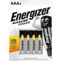 Energizer Alkaline Power LR03/AAA Alkaline batterijen - 4 stuks.