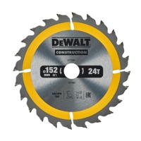 DeWALT DeWALT Cirkelzaagblad voor Hout | Construction | Ø 152mm Asgat 20mm 24T - DT1930-QZ