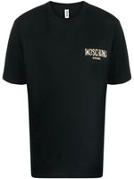 Moschino t-shirt en coton à logo imprimé - Noir