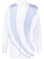 Comme Des Garçons Shirt chemise en coton à rayures - Blanc - thumbnail