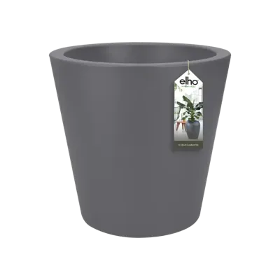 Elho Pure Straight Round 50 Antraciet Zwart Bloempot Pot