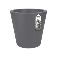 Elho Pure Straight Round 50 Antraciet Zwart Bloempot Pot