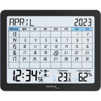 Techno Line WT2600 Zendergestuurd Kalender Zwart Alarmtijden 2