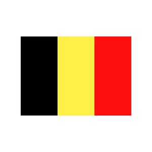 20x Stickertjes Belgie vlag 10 cm   -