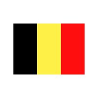 20x Stickertjes Belgie vlag 10 cm   -