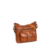 Justified Bags Justified Bags® Nynke Leren Schoudertas Cognac Justified Bags Justified Bags® Nynke Leren Schoudertas Cognac